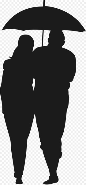 Silhouette Umbrella Walking Scalable Vector Graphics - Pedestrian lovers walking in the rain 