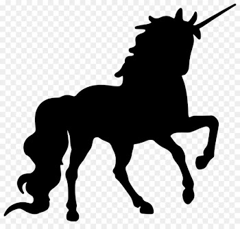 Silhouette Unicorn Clip art - Silhouette 