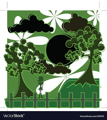 Silhouette vector image