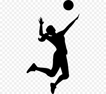 Silhouette Volleyball Clip art - VolleyBall Silhouette 