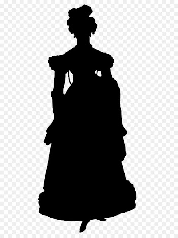 Silhouette Wiki Dress Black & White M Shadow play -  