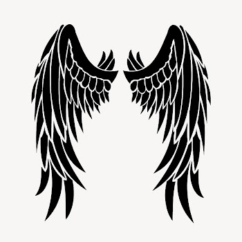 Silhouette wings collage element psd | Free PSD - rawpixel