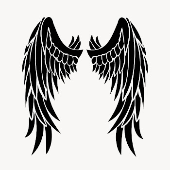 Silhouette wings isolated on off white | Free Photo - rawpixel
