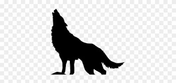 Silhouette Wolf Stencil, Wolf Silhouette, Silhouette - Viking Wolf