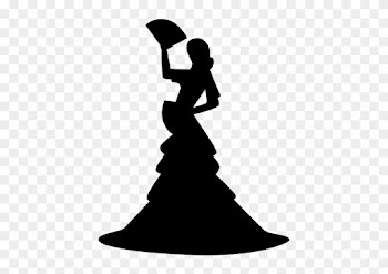 Silhouette, Woman, Female, Flamenco Icons, Dancer, - Xadrez Bispo Png