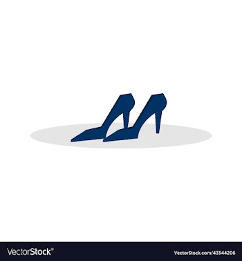 silhouette women shoes isolated