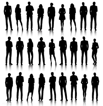 Silhouetted people set | Free stock vector - 390472