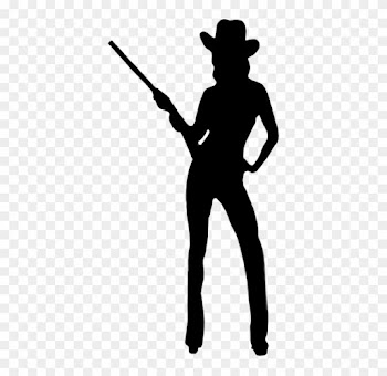Silhouettes Of People - Cowgirl Silhouette Png