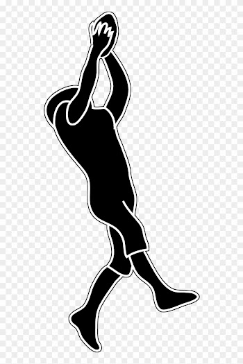 Silhouettes Of People - Football Player Clipart Transparent Background