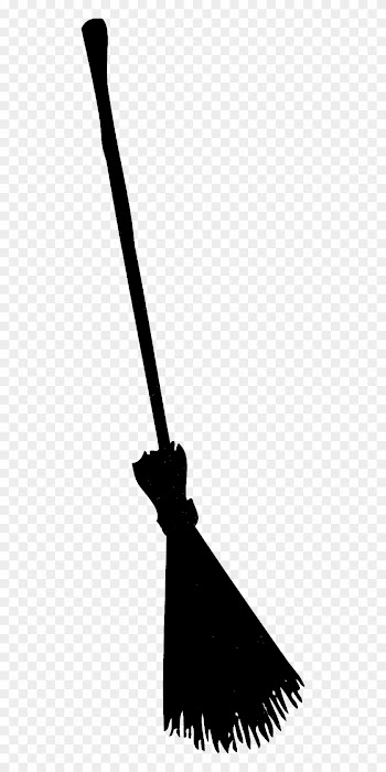 Silhouettes Per Halloween - Witch Broom Silhouette