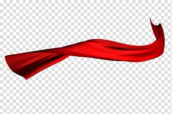Silk Red Pongee, ribbon transparent background PNG clipart