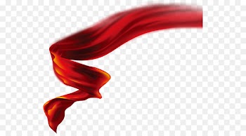 Silk Ribbon Red - Dancing ribbon 