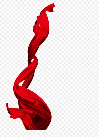 Silk Textile Ribbon Satin - Red ribbon 