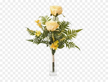 Silk Yellow Rose Bud Vase Royers Flowers And Gifts - Rose
