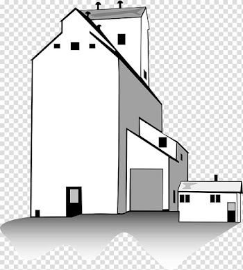 Silo Grain elevator , White House transparent background PNG clipart