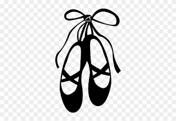 Silouhette Chaussons Danse - Ballerina Shoes Silhouette