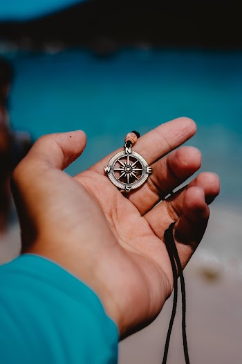 Silver and Black metal Pendant