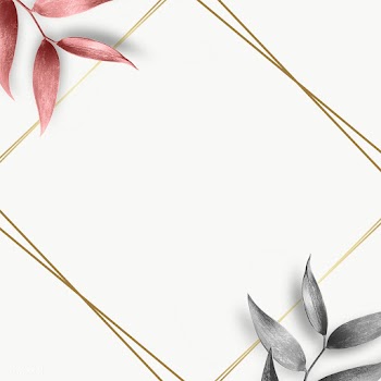 Silver and pink olive leaves frame design element | Free  transparent png - 2280660