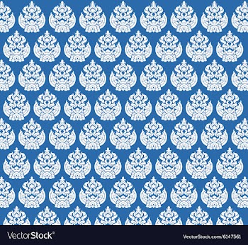 Silver art on a blue vector image
