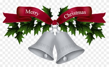 Silver Bell Clip Art For Christmas - Merry Christmas Silver Bells