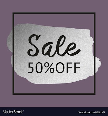  					Silver brush stroke for sale background for print vector image														