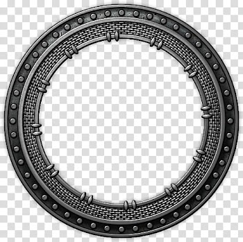 Silver claw for gemstone, black and gray metal frame transparent background PNG clipart