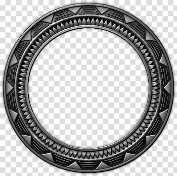 Silver claw for gemstone, round black art transparent background PNG clipart
