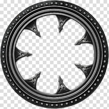 Silver claw for gemstone, round gray metal frame illustration transparent background PNG clipart