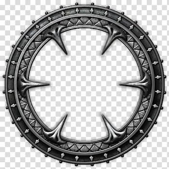 Silver claw for gemstone, round gray metal frame illustration transparent background PNG clipart