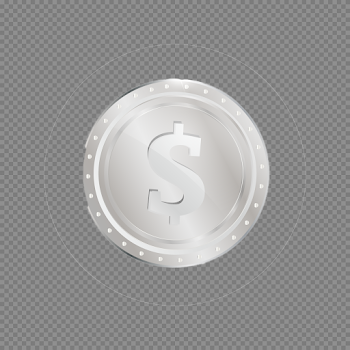 Silver Coin Download Transparent PNG Image