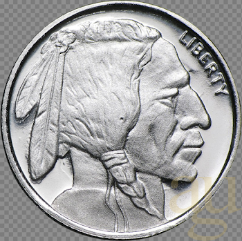 Silver Coin PNG Image with Transparent Background