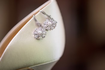 Silver-colored Clear Gemstone Accessory