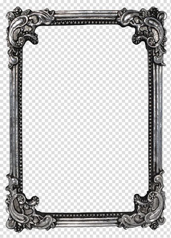 Silver-colored frame, Frames Digital frame , antique transparent background PNG clipart
