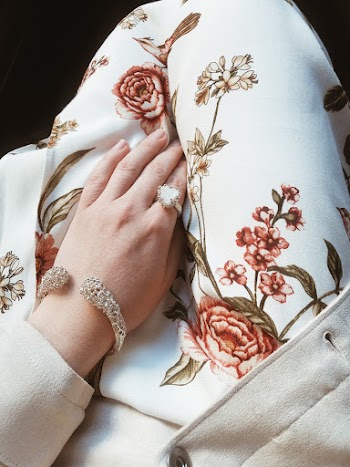 Silver-colored Ring and Bracelet
