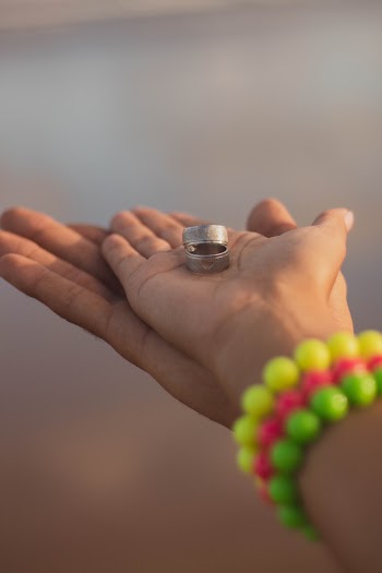 Silver-colored Rings Of Couple