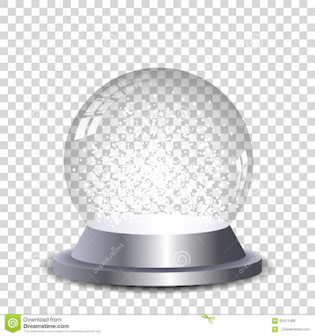 Silver Crystal Snow Globe Transparent And Isolated. Stock Vector ...