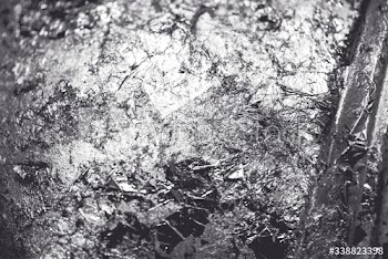 Silver foil crumpled