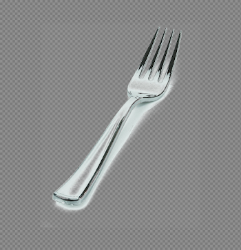Silver Fork PNG Image