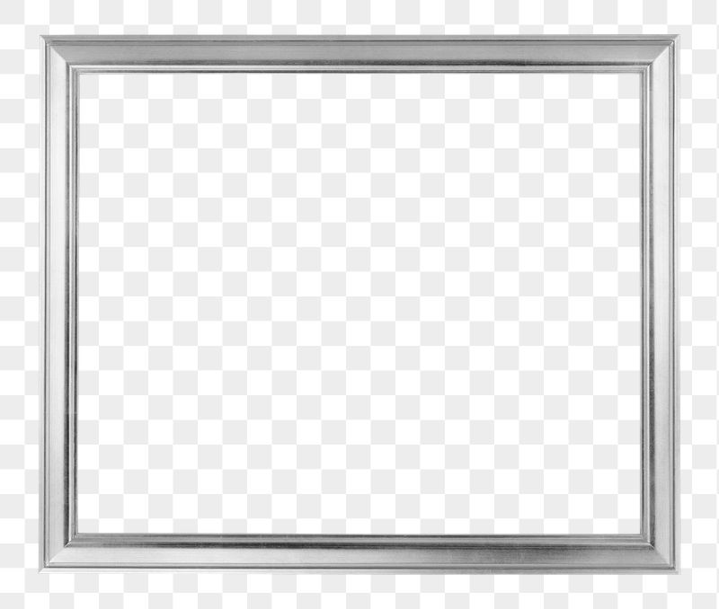 Silver frame png sticker, transparent | Free PNG - rawpixel