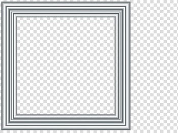 Silver frame, square gray frame art transparent background PNG clipart