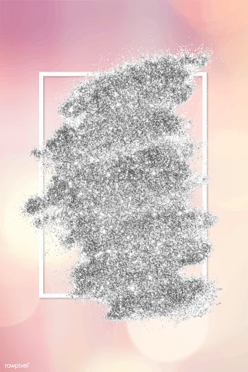 Silver glitter smudge | Free stock vector - 592445