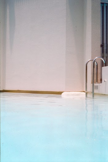 Silver Hand Rail on Pool