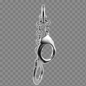 Silver Handcuffs PNG Photo