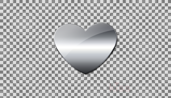Silver, Heart, transparent png image & clipart free download