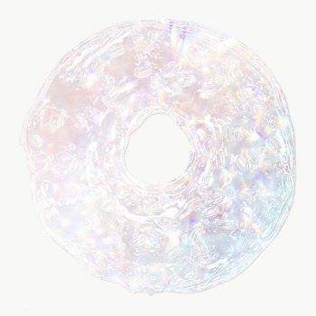 Silver holographic donut illustration  | Free  transparent png - 2337953