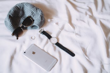 Silver Iphone 6 Beside Silver-colored Watch