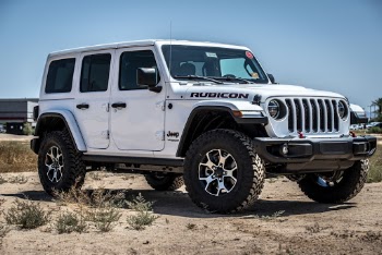 Silver Jeep Rubicon