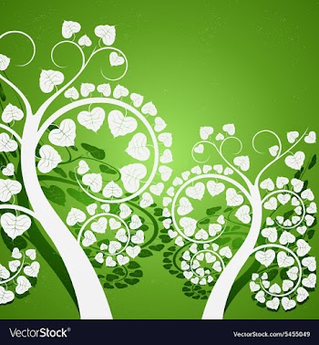 Silver leaf vector image