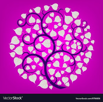 Silver leaf vector image