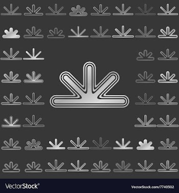 Silver line corporate logo design set vector image